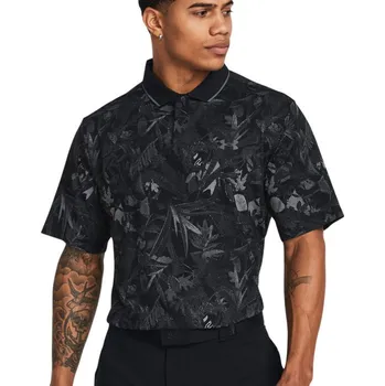 Under Armour Iso-Chill Edge Polo S, Black/Gray/Black, pánské