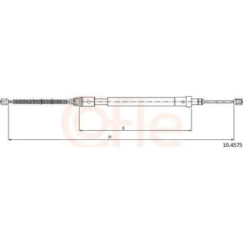 Autodíl Tažné lanko, parkovací brzda COFLE 10.4575