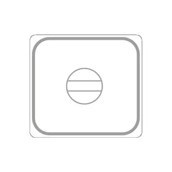 Plech na pečení Víko se silikonovým těsněním na gastronádoby se sklápěcími úchyty GN 2/3