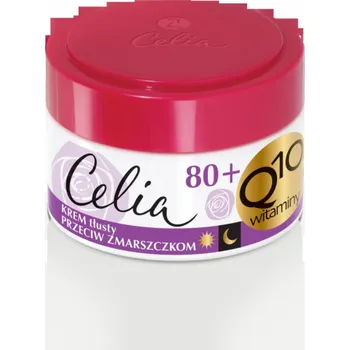 Masážní přístroj Celia Q10 Vitamins 80+ krém na obličej proti vráskám 50 ml