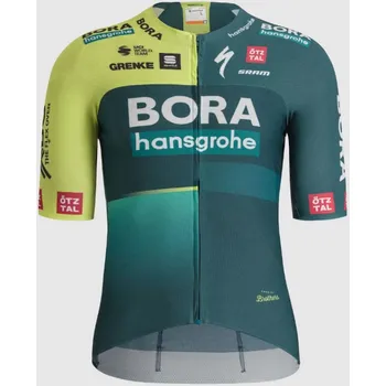 cyklistický dres SPORTFUL Cyklistický dres s krátkým rukávem - BORA HANSGROHE 2024 - světle zelená/zelená 3XL
