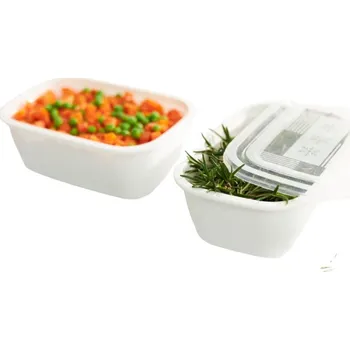 Úložný box Plastové krabičky do mrazáku, Rotho FREEZE, bílá, sada 2 x 1,9l (24x16x8)