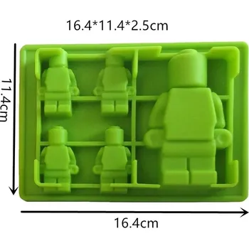 Forma na pečení Silikonová forma na čokoládu a pečení | Styl Lego panáček - 5 robot