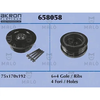 Řemenice, klikový hřídel AKRON-MALÒ 658058