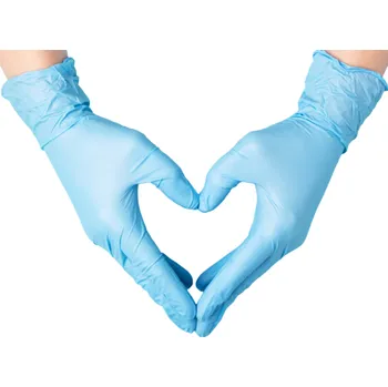 Pracovní rukavice Jednorázové nitrilové rukavice velikost L - Kód: 18148