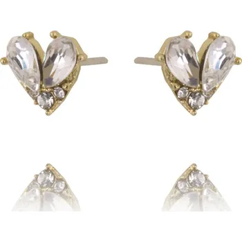 Náušnice Flamenco Mystique Zlaté náušnice K1614, hypoalergenní, bez niklu a chromu, rozměry 1,2 x 1,0 cm