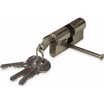 Vložka do dveří Cylindrická vložka zámku, 100 mm, 50×50 mm, pochromovaná