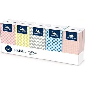 Papírový kapesník Harmony Prima papírové kapesníčky 10x10ks 3 vr.