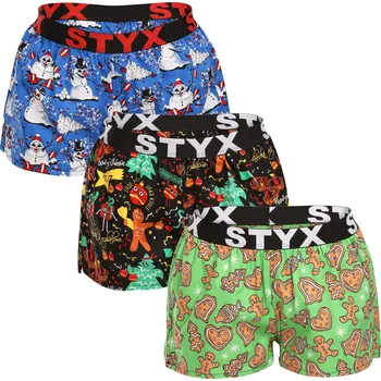 Dámské trenýrky 3PACK dámské trenky Styx art sportovní guma vícebarevné (3T17134) M Možnost vrácení zboží ZDARMA do 120 dnů!