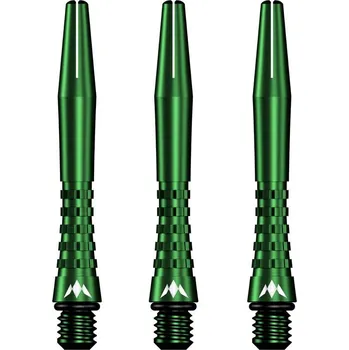 Násadky na šipky Mission Atom13 hliníkové, zelené, krátké 35mm