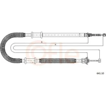 Autodíl Tažné lanko, parkovací brzda COFLE 641.10