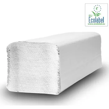 Papírový ručník INPOSAN papírový ručník Z-Z bílý 2 vrts.celulóza 3000 ks
