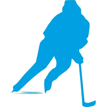 samolepka ON-DESIGN Samolepka HOKEJISTA Barva: azurově modrá