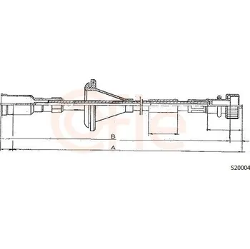 Auto-moto Hřídel tachometru COFLE S20004