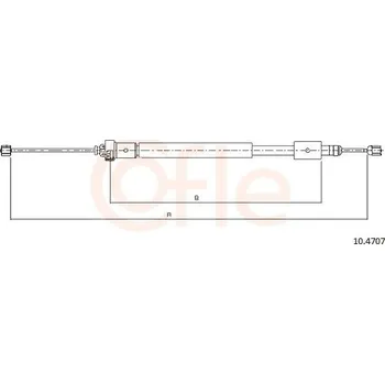 Auto-moto Tažné lanko, parkovací brzda COFLE 10.4707
