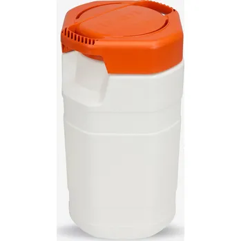 Vodácký pytel DECATHLON Vodotěsný barel do kajaku 10 l 10 LITRŮ BÍLÁ|ORANŽOVÁ