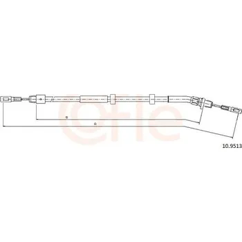 Autodíl Tažné lanko, parkovací brzda COFLE 10.9513