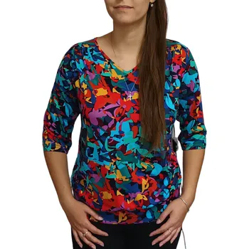 Dámská halenka Halenka UOMO & DONNA barevná do lemu Velikosti Uomo a Donna: 42