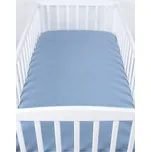 Mušelínové prostěradlo s gumkou 60x120 cm / modrá