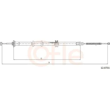 Auto-moto Tažné lanko, parkovací brzda COFLE 12.0731