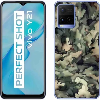 Pouzdro na mobilní telefon Gelový kryt mmCase na Vivo Y21/Y21s/Y33s - maskáčový vzor 9