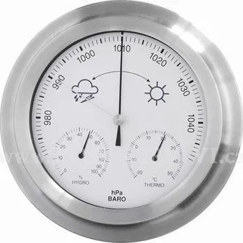 Barometr Barometr s teploměrem a vlhkoměrem v kovovém pouzdru B203990