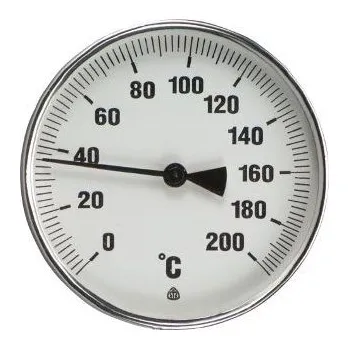 Ostatní Teploměr TR 100, 0-200°C, 100/60mm, přímý, bimetalový, bez jímky