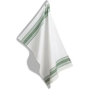 Utěrka Kela Utěrka Cora, 100% bavlna, bílá, zelené proužky, 70 x 50 cm, 50 x 70 cm, mix barev