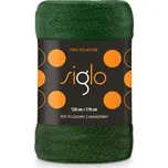 Deka mikroplyš super soft lahvově zelená Polyester, 130/170 cm