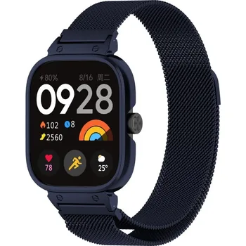 Ostatní příslušenství k chytrým hodinkám VSECHNONAMOBIL 75318 SET MILANESE Kovový obal na hodinky + řemínek CMF Watch Pro modrý