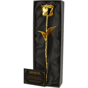 Pozlacená růže original 24k 28-30 cm