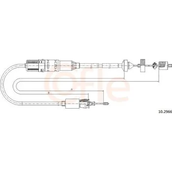 Spojkové lanko Tažné lanko, ovládání spojky COFLE CFE10.2966