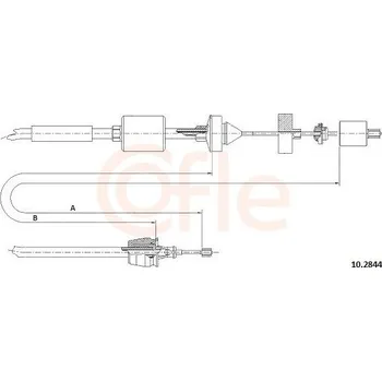 Spojka Tažné lanko, ovládání spojky COFLE 10.2844