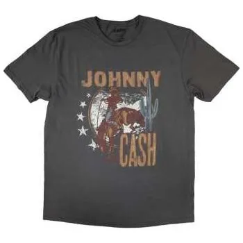 Pánské tričko Merch Johnny Cash: Johnny Cash Unisex T-shirt: Cowboy (x-large) XL