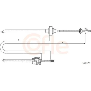 Auto-moto Tažné lanko, ovládání spojky COFLE 10.2372