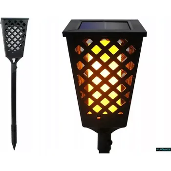 Zahradní dekorace Svítidlo venkovní solární SOLAR SPARK se soumrakovým čidlem (pochodeň zdroj světla LED teplá bílá 1600-1800K EFEKT PLAMENE)