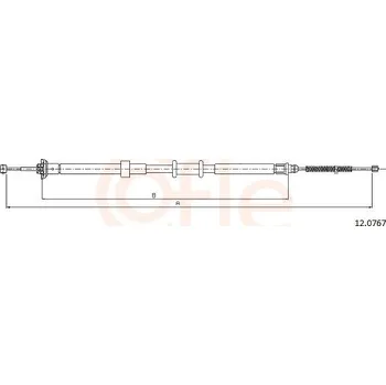 Auto-moto Tažné lanko, parkovací brzda COFLE 12.0767