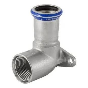 Vodovodní potrubí Geberit MAPRESS nástěnka 90°, DN15, s vnitřním závitem, lisovací, voda, nerez ocel