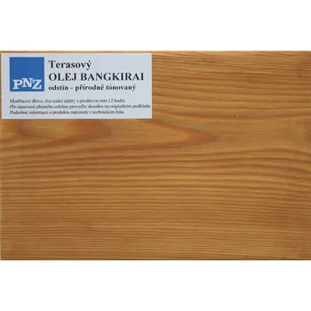 Olej na dřevo PNZ Terasový olej - Bangkirai 5 L Odstín: Bangkirai přírodně tónovaný