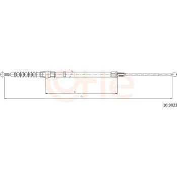 Lanko parkovací brzdy Tažné lanko, parkovací brzda COFLE 10.9023