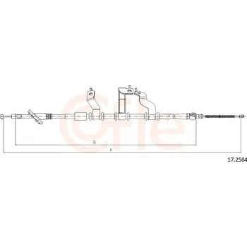 Autodíl Tažné lanko, parkovací brzda COFLE CFE17.2584
