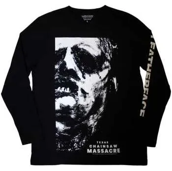Zahraniční hudba Merch The Texas Chainsaw Massacre: The Texas Chainsaw Massacre Unisex Long Sleeve T-shirt: Leather Face (back Print) (medium) M