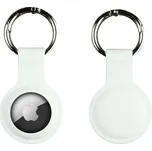 Silikonová klíčenka pro Airtag Bílá