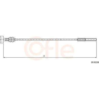 Auto-moto Tažné lanko, parkovací brzda COFLE 10.8226