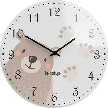 Hodiny Flexistyle z95a - dětské hodiny s medvídkem