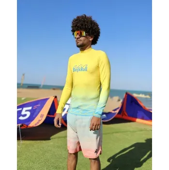 Potápěčské vybavení Lycra BEJKROLL Raglan style dlouhý rukáv - yellow / blue XS