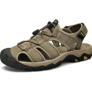 Dámské sandále Outdoorové pánské sandály MIX125 Barva: Khaki, Velikost: 45