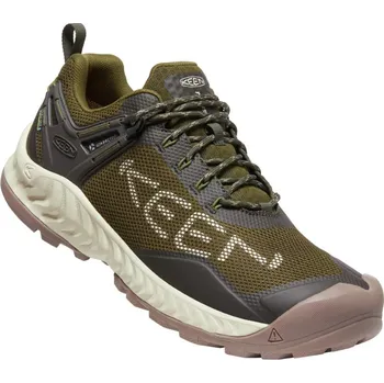 Keen Nxis Evo WP M Dark Olive/Black Olive Pánská treková obuv Keen Nxis Evo WP M Dark Olive/Black Olive