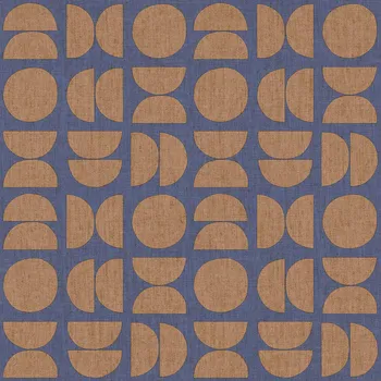 Tapeta Cristiana Masi by Parato Modrá vliesová tapeta na zeď, geometrický vzor, 30158, Energie, Cristiana Masi by Parato, velikost 10,05 x 0,53 m