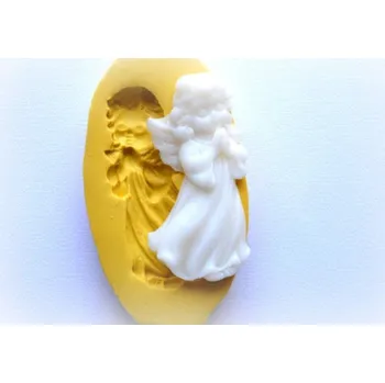 Silikonová forma - ozdoba-reliéf Andělka 2 - 35 x 65 mm